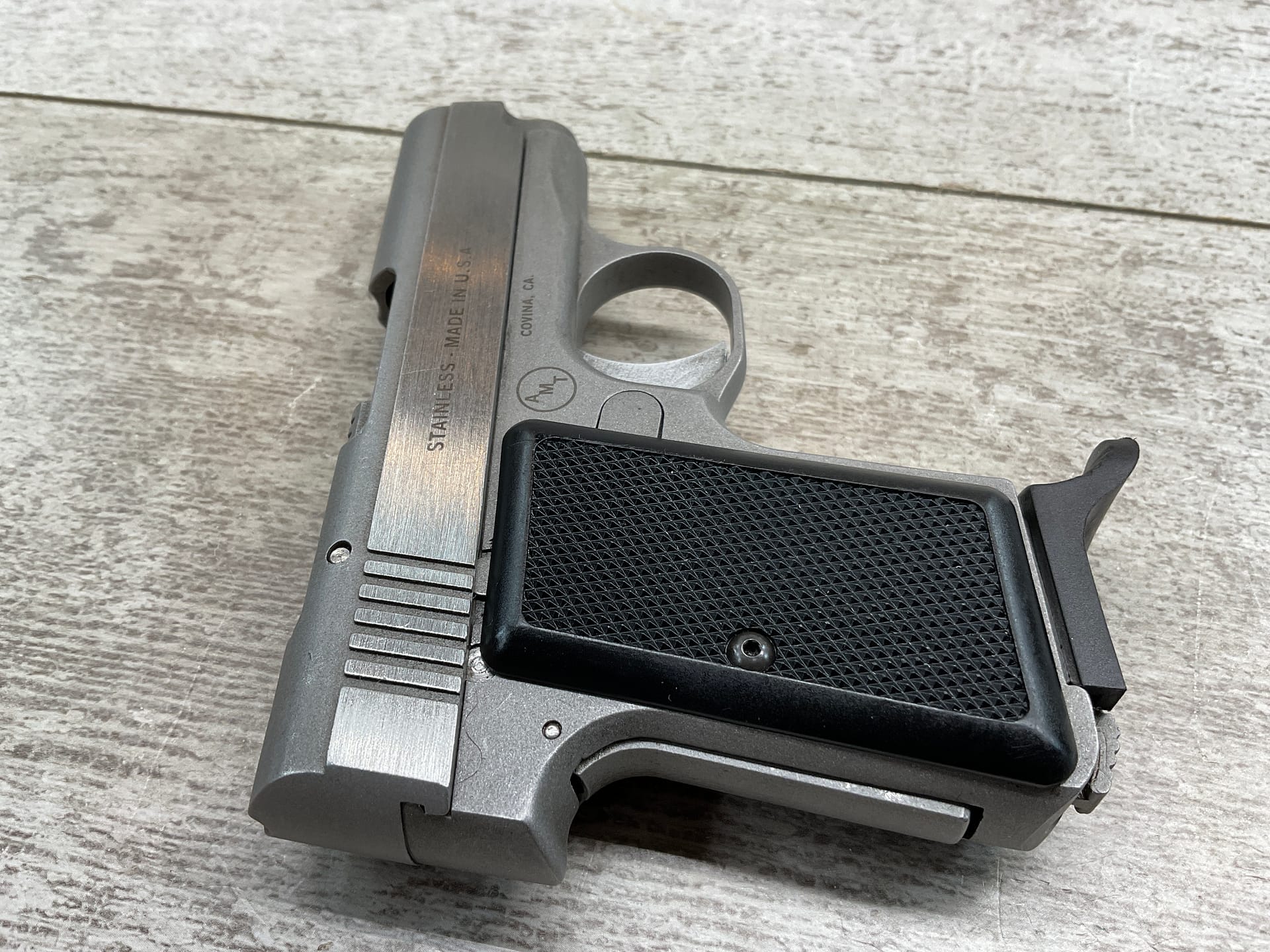 AMT BACK UP .380ACP SEMI AUTO STAINLESS STEEL PISTOL