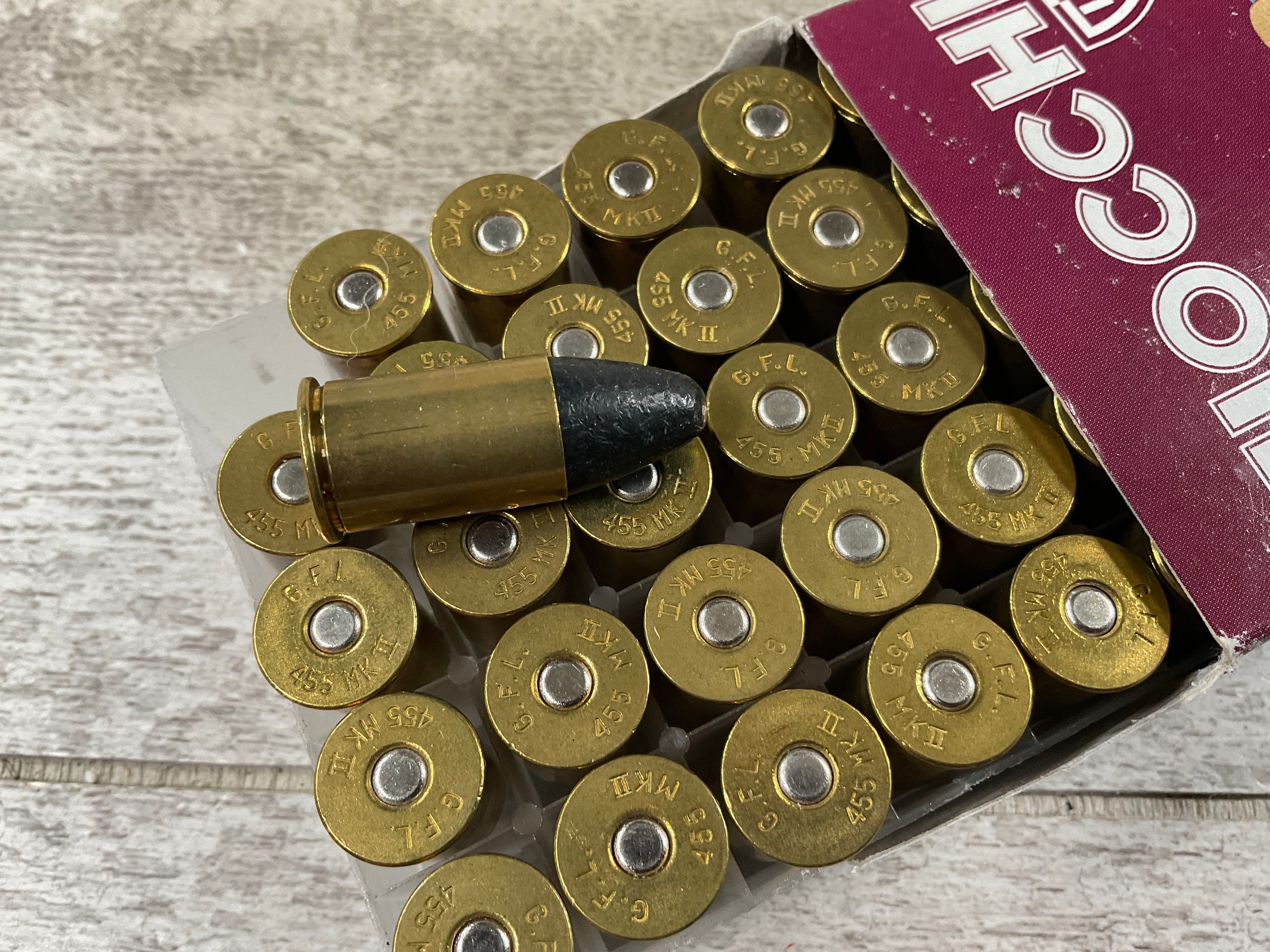 FIOCCHI .455 WEBLEY MKII 262 GRAIN LRN 50/BOX AMMO #3-05067