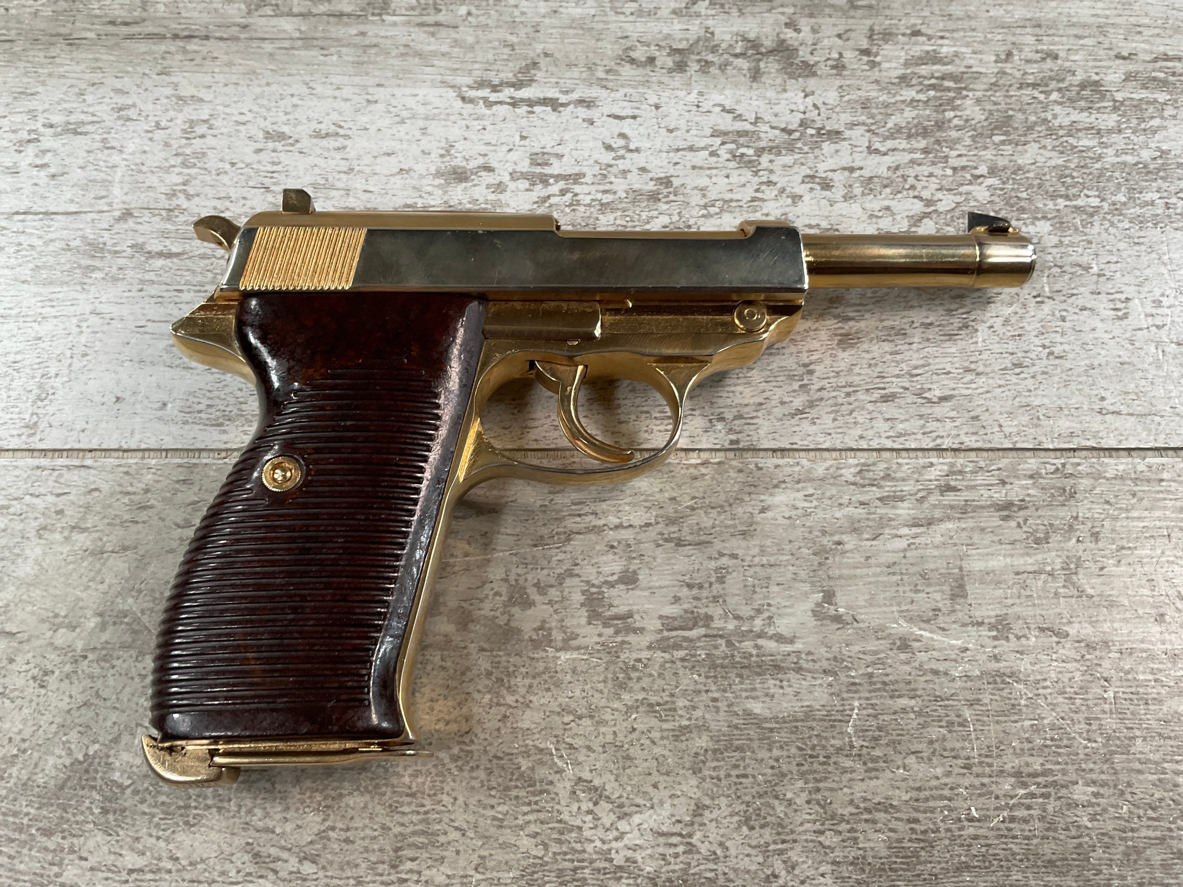 Walther P38 モデルガン ゴールド WALTHER P38 9MM SEMI-AUTO PISTOL - Checkpoint Charlie's