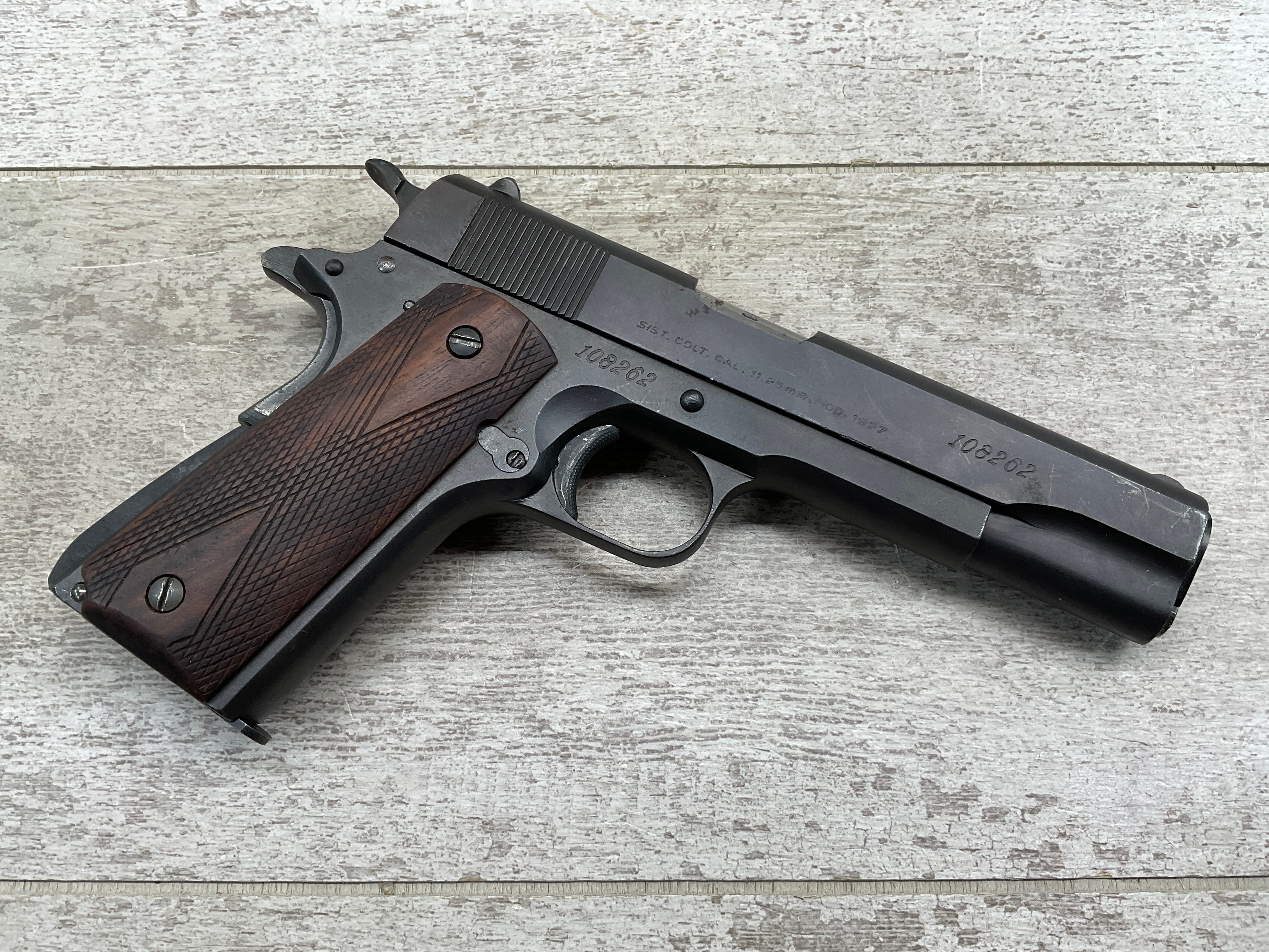 D.G.F.M. MODEL 1927 11.25MM PISTOL, COLT CLONE D.G.F.M.