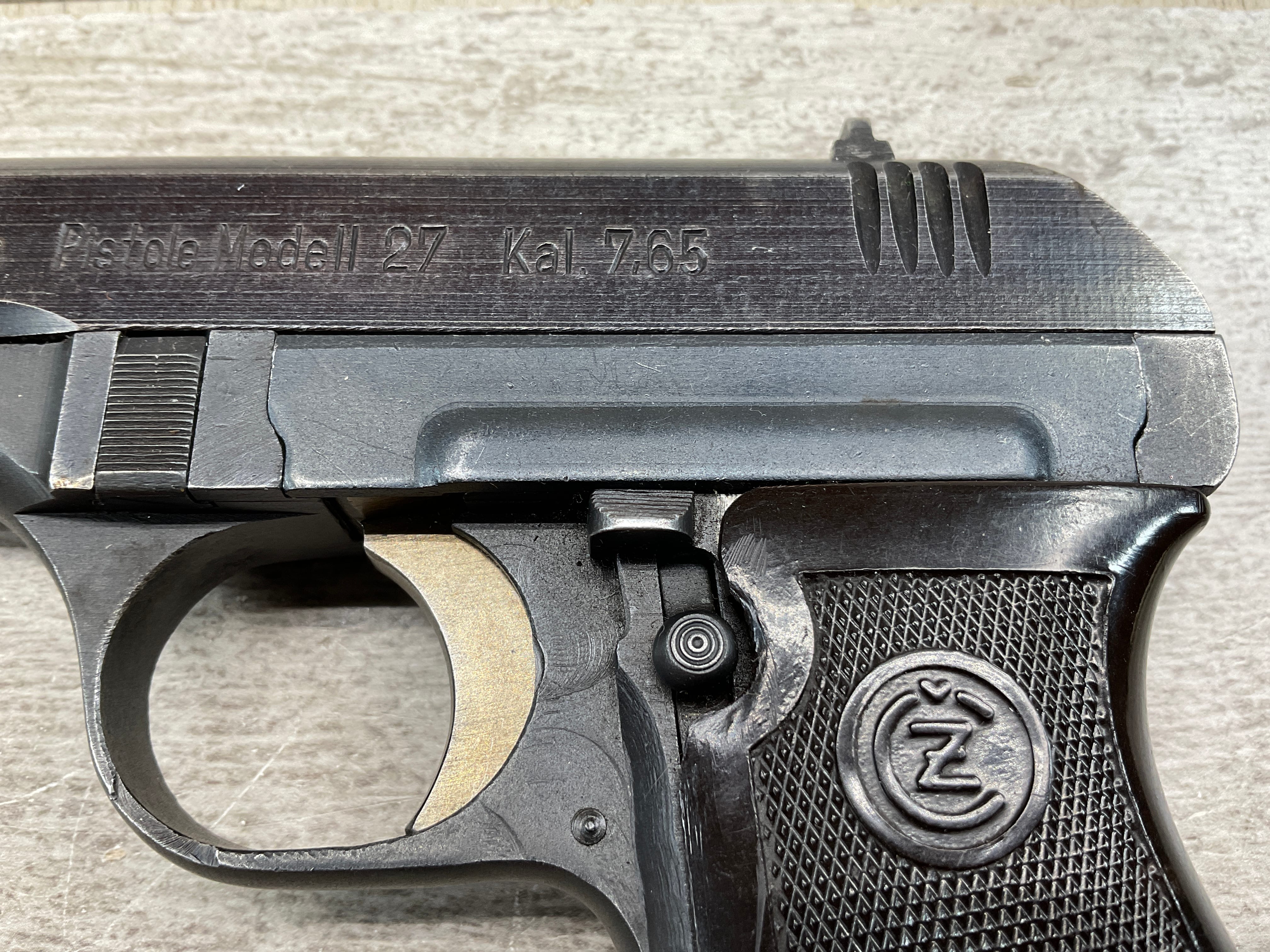 CZECH CZ 27 MODEL 27 7.65MM GERMAN NAZI SEMI AUTO PISTOL