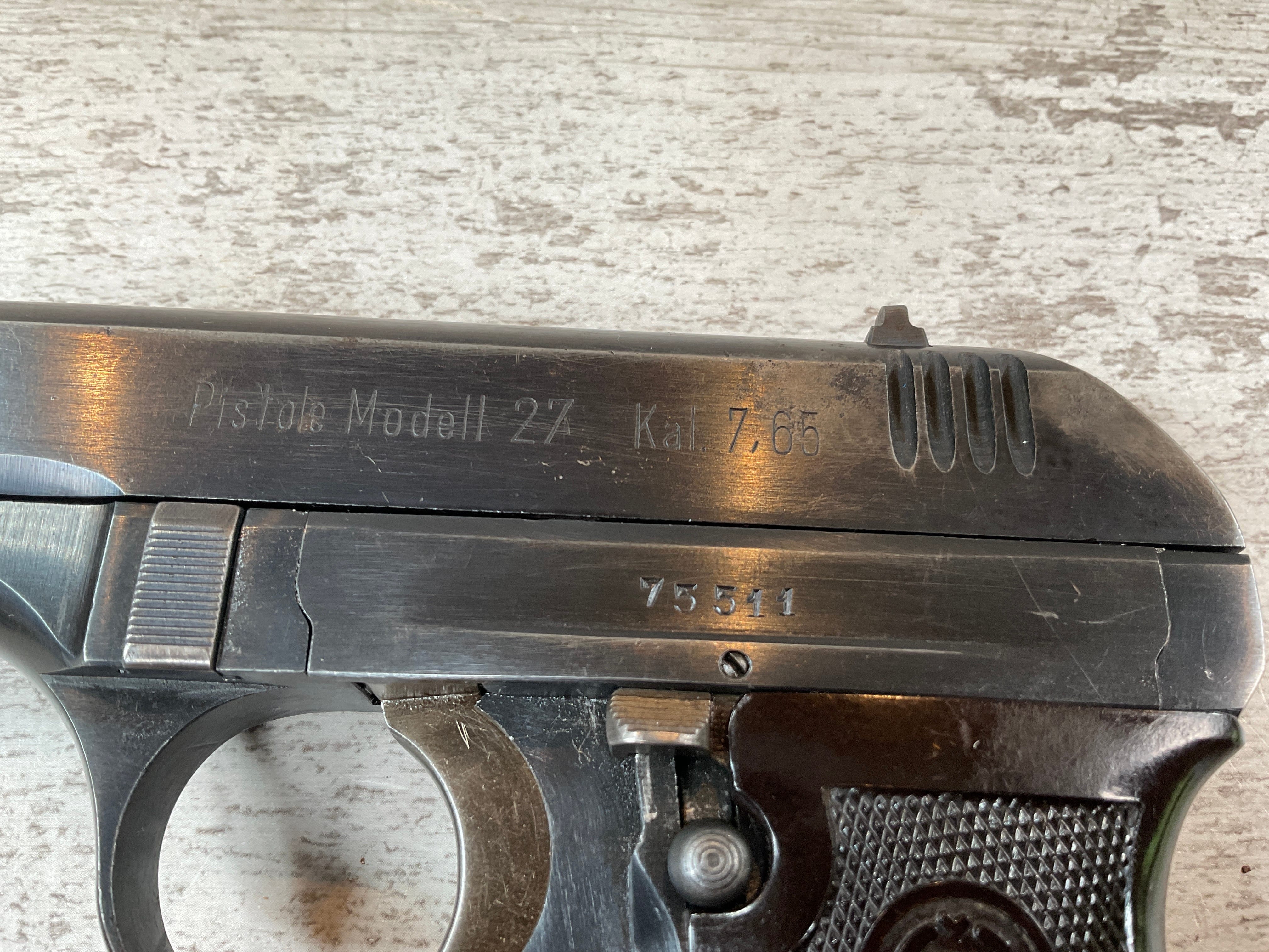 CZECH CZ27 PISTOLE MODELL 27 NAZI MARKED PISTOL - Checkpoint