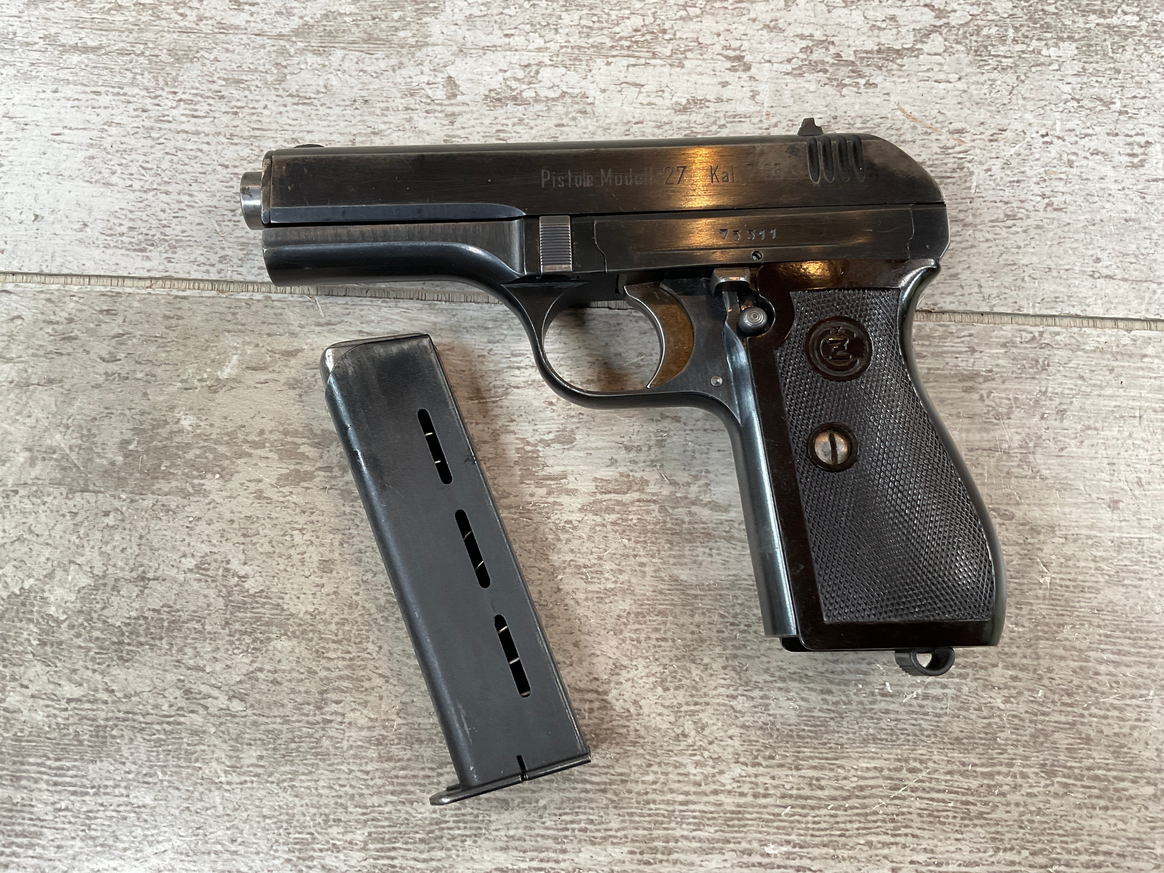 CZECH CZ27 PISTOLE MODELL 27 NAZI MARKED PISTOL - Checkpoint