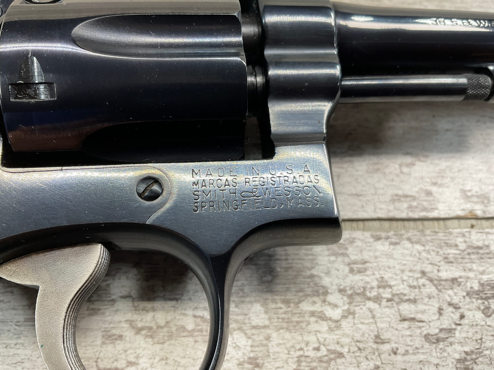 SMITH & WESSON S&W PRE-MODEL 10 .38 SPECIAL REVOLVER, 1953