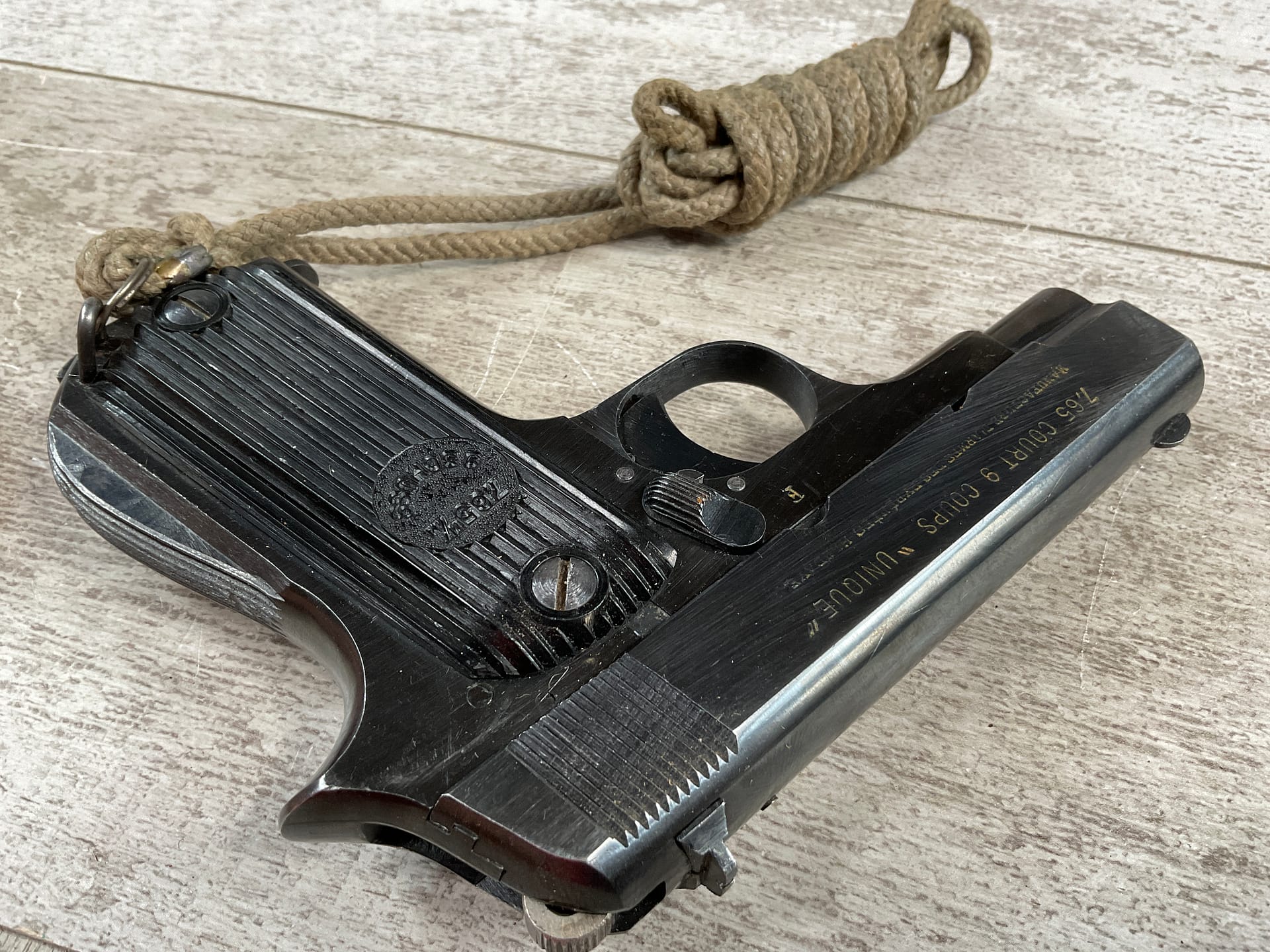 FRENCH NAZI UNIQUE KRIEGSMODELL WaAD20 PROOFED SEMI AUTO PISTOL RIG ...